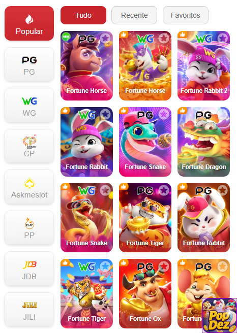 Experiência de Jogos popdez.com